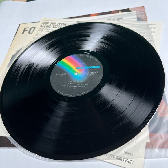 Archie Shepp Four For Trane Vinyl LP Japan Pressing MCA Records VIM-4663 NM/NM - Picture 7 of 7